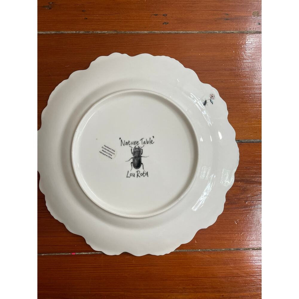 Anthropologie Lou Rota Nature Table Chameleon Plate Aqua 9.5 - Picture 3 of 7